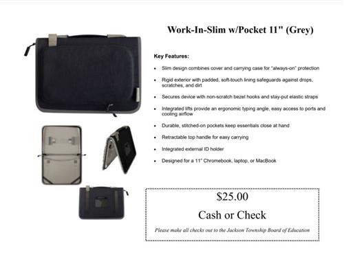 flyer for the chromebook case that is for purchase
